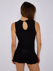 Slinky Puff Hem Mini Ballonkleid