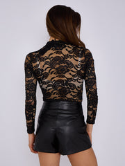 Asymmetric Wrap Leather Skorts