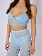 Lace Detail Bralet & Flare Trouser Co-ord