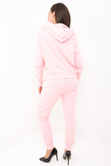 Diamante verfraaide trekstringhooded loungewear
