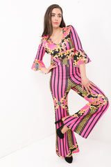 Streifenmuster-Druckkoord