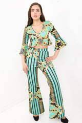 Streifenmuster-Druckkoord