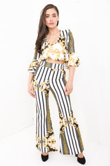 Streifenmuster-Druckkoord