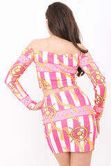 Ship Wheel Chain Print Co-ord Set