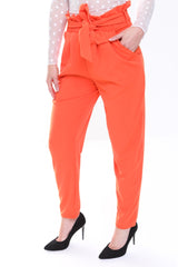 New Paper Bag Tie Waist Trousers