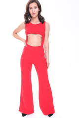 Cut Out Front Jumpsuit