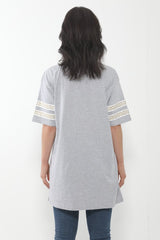 Oversized Fearless Slogan Print T Shirt