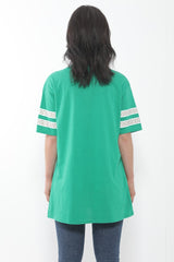 Oversized Fearless Slogan Print T Shirt