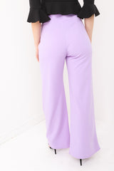 High Waisted Flare Trousers