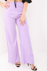 High Waisted Flare Trousers