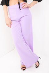 High Waisted Flare Trousers
