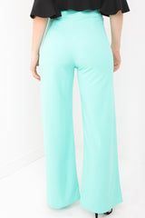 High Waisted Flare Trousers