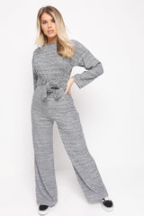 Ribbed Thin Knit Jumpsuit