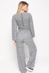 Ribbed Thin Knit Jumpsuit