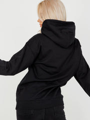 Poison Love Graphic Fleeced Hoodie