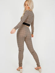 Illusion Print Co-ord With Face Mask