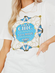 Tres Chic Graphic Printed T-Shirt
