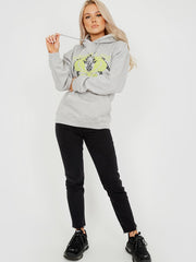 Poison Love Graphic Fleeced Hoodie
