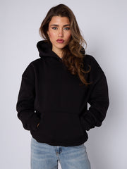 Oversized Plain Fleeced Hoodie