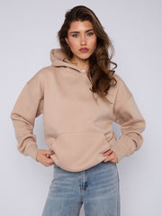 Oversized Plain Fleeced Hoodie