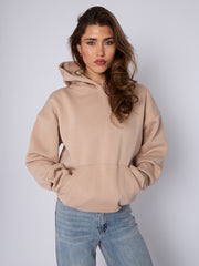 Oversized Plain Fleeced Hoodie