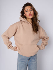Oversized Plain Fleeced Hoodie