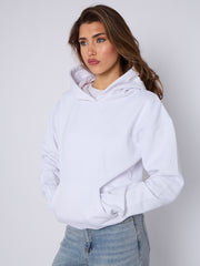 Oversized Plain Fleeced Hoodie