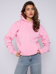 Oversized Plain Fleeced Hoodie