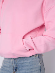 Oversized Plain Fleeced Hoodie