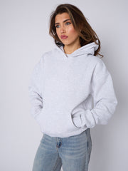 Oversized Plain Fleeced Hoodie