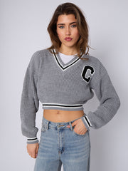 Knitted Cropped Jumper