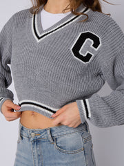 Knitted Cropped Jumper