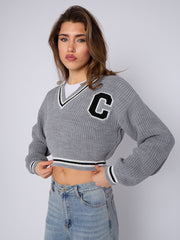 Knitted Cropped Jumper