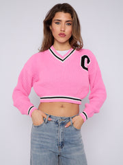 Knitted Cropped Jumper