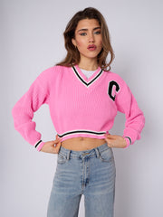 Knitted Cropped Jumper