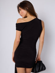 Ruches slinky bodycon -jurk met drapedetail