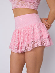 Slinky Ruched Bandeau Crop Top & Skort Coord (copia)