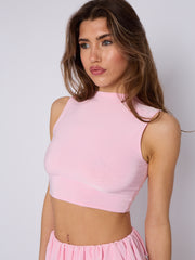 Multi Layered Frill Slinky Skirt & Crop Top Co-ord