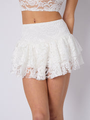 Slinky Ruched Bandeau Crop Top & Skort Coord (copia)