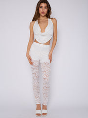 Ribbelde tie-up Bralet & Trouser Coörd-set (copy)