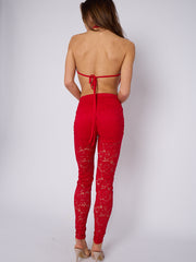 Ribbelde tie-up Bralet & Trouser Coörd-set (copy)