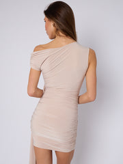 Ruches slinky bodycon -jurk met drapedetail