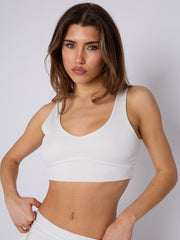 Rippen Crop Top & Rack Minirock-Co-ordte