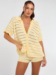 Satin Crop Top & Puffball Minirock Co-ordte