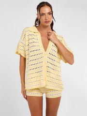 Satin Crop Top & Puffball Minirock Co-ordte