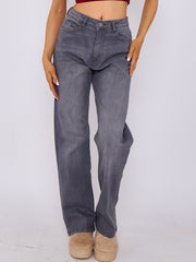 Straight Leg Denim Jeans