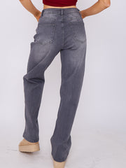 Straight Leg Denim Jeans
