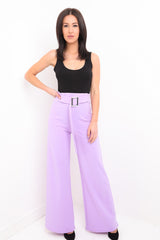 Buckle Belt Wide Leg broek