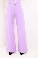 Buckle Belt Wide Leg broek