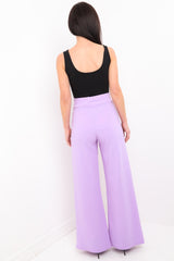 Buckle Belt Wide Leg broek